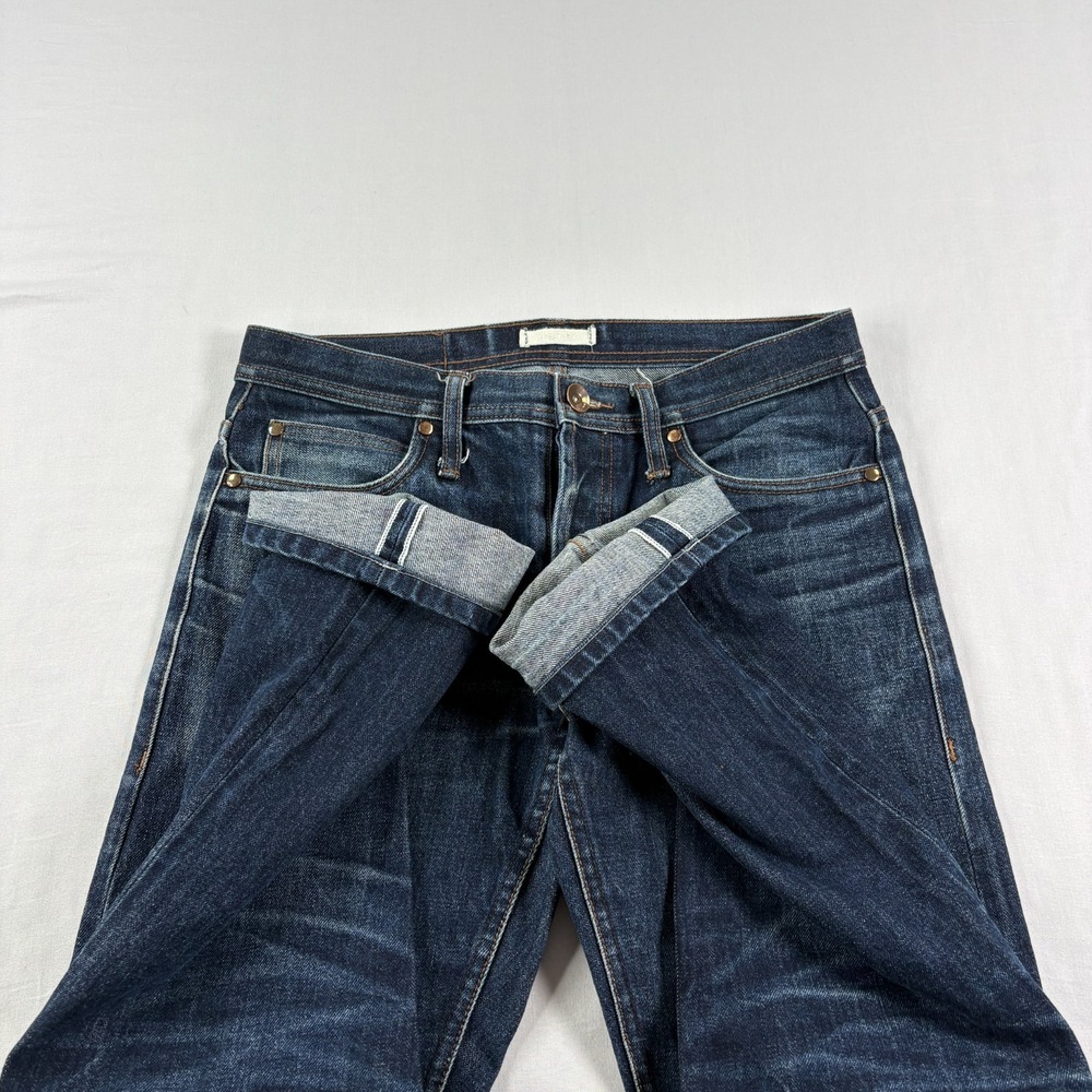 Mens Selvedge Jeans 31x30 Blue Skinny‎ Fit Unbranded Brand Denim Button Fly